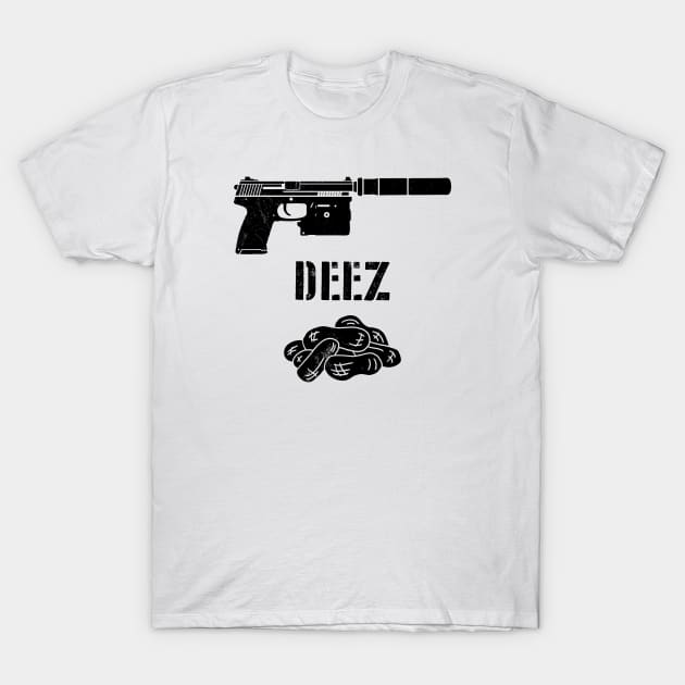 SOCOM Deez Nuts - black T-Shirt by CCDesign